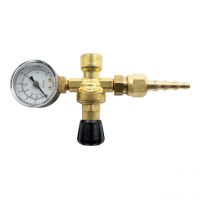 Flaschendruckminderer Einweg-Schutzgasflaschen 4 bar fest, Anzeige 0 - 6 l/min