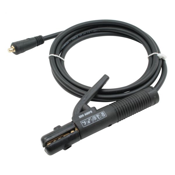 Schweißkabel Neopren, mit Elektrodenhalter 200 A, 25 mm², Dorn 13 mm