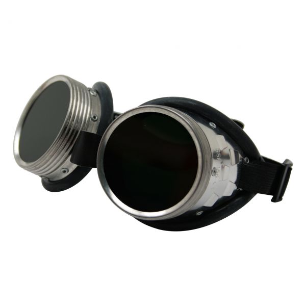 STROOF Brille mit Schraubringen, Gummischlauchpolster, klar, splitterfrei