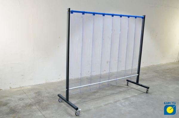 SST5 Schutzwand 2 x 2,15 m, PVC-Lamellen 300 x 2 x 1600 mm, klar