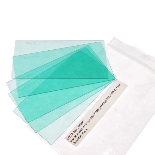 Innenscheiben für AS-3000, 53,8 x 104,7 x 1 mm, Polycarbonat, Schutzfolie, 5er P