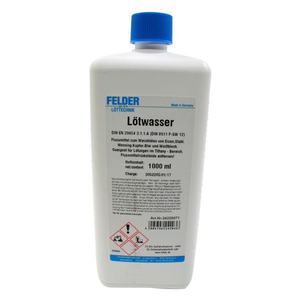 Lötwasser F-SW12 nach EN 29454, in Kunststoffflasche