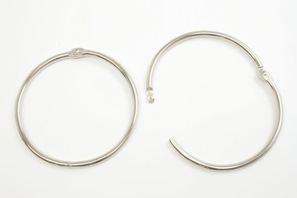 Rundring, vernickelt, Ø 76 mm