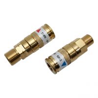 Schnellkupplung Brenner, N-Serie Kupplung, Sauerstoff, 1/4" RH Außengewinde