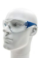Schutzbrille W2, Polycarbonat klar, Bügel flexibel und gummiert