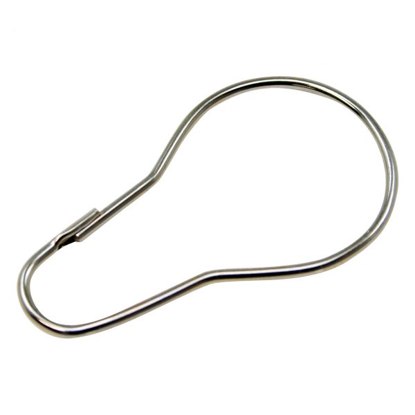 Einhängering mit Nase, vernickelt, Ø 35 mm