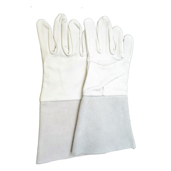 Schutzhandschuhe aus Nappaleder, 5-Finger, Stulpe ca. 35 cm, Größe 10