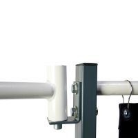 Grundgestell Stellwand 210 x 196 cm, 4 gummierte Lenkrollen, Ø 10 cm