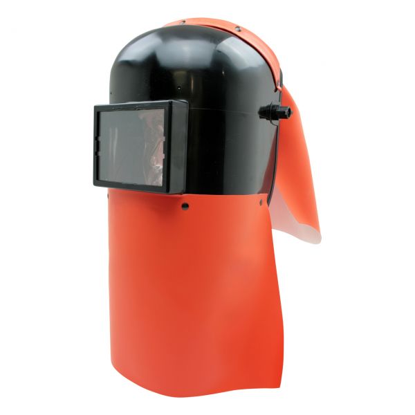 Leichte Sandstrahlhaube mit Brust- und Nackenschutz