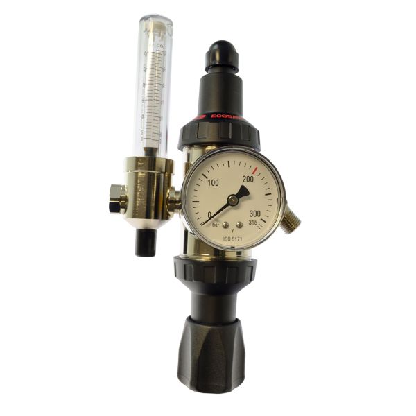 Gasspardruckminderer ECOSAVER+ 200 bar, mit Flowmeter 3 - 30 L/min