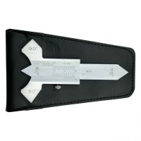 Schiebelehre für Flach- und Ecknähte mit Tiefenmaß