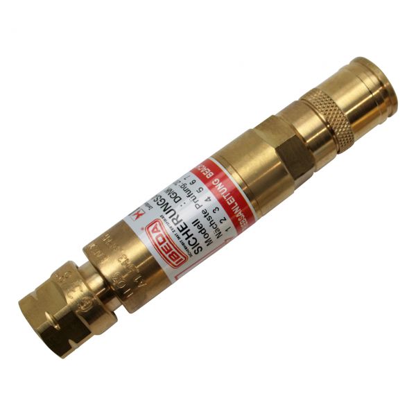 Sicherheitseinrichtung Druckminderer, N-Serie, Brenngase, Überwurfmutter 3/8" LH