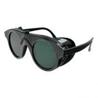 Nylonschutzbrille, schwarz, Gläser Ø 50 mm