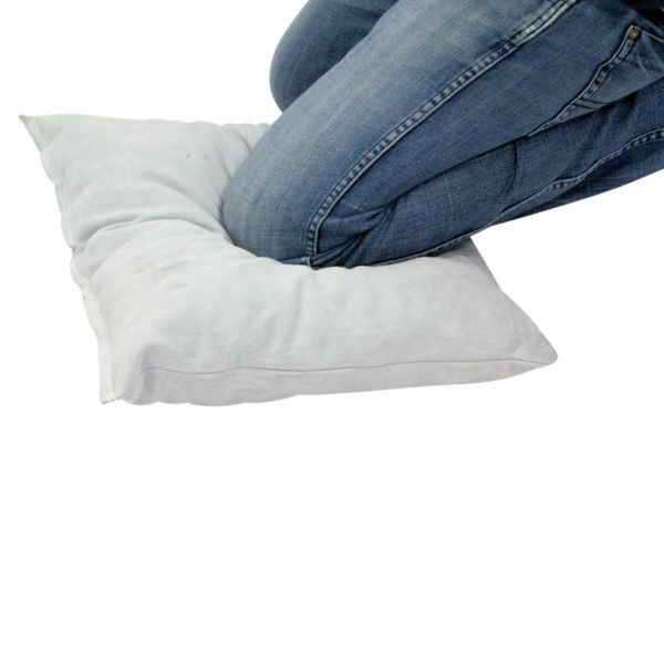 Schweißerkniekissen aus Spaltleder, grau, 50 x 50 x 10 cm