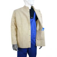 Schweißerjacke, Spaltleder, Innentasche, braun