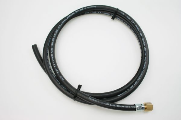 Gasschlauch für Schutzgasanlagen, Ø 6 x 3 mm, 1 Anschluss 1/4" RH