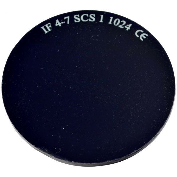 INFRAZOR Ofenschauglas, blau, DIN 4/7, Ø 50 x 3 mm