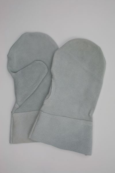 Schutzhandschuh aus Spalt-Leder, Fausthandschuh mit Stulpe ca. 28 cm