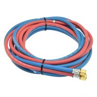 Autogenschlauch, Azetylen/Sauerstoff, 6,3 x 3,5 mm/6 x 3,5 mm, fertig montiert