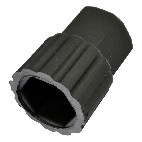 Isoliermuttergehäuse aus Kunststoff, schwarz, SW 24, für 1/4" Mutter (SW 17)