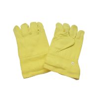 Hitzeschutzhandschuh aus KEVLAR®/ Paraaramid, 5-Finger Handschuh, gelb