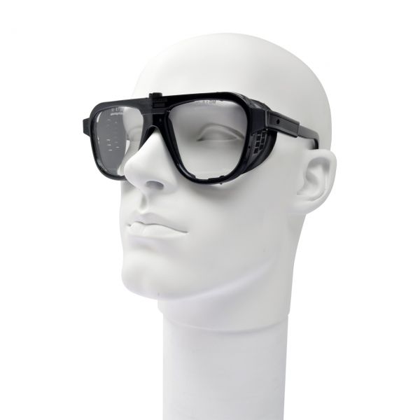 Schutzbrille mit verstellbaren Bügeln, Formgläser 62 x 52 mm, klar, splitterfrei