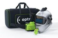 optrel® crystal 2.0, silber metallic, DIN 2/4-12, Frischlufthelm mit e3000X