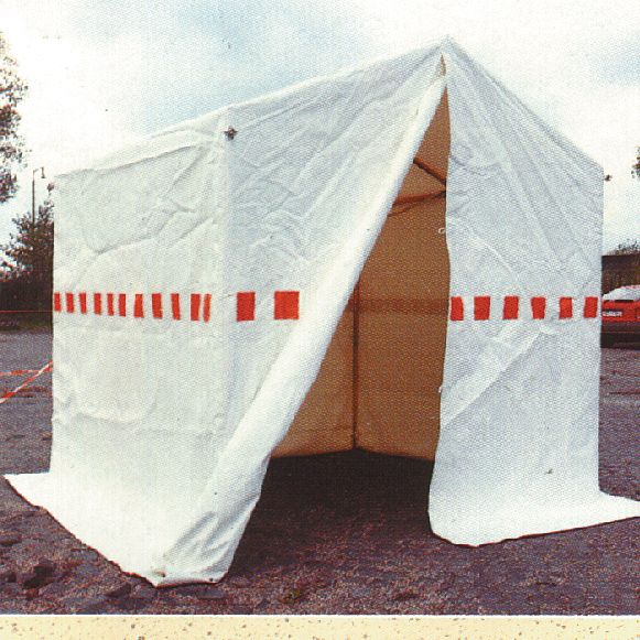 Arbeitszelt, schwer entflammbar