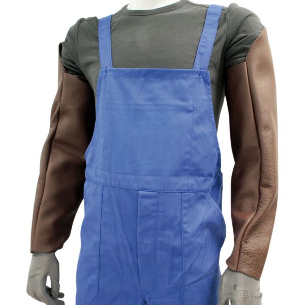 Ärmelschoner mit Knopfloch aus Vollleder