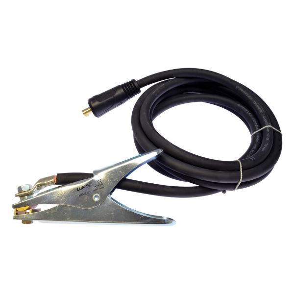 Massekabel PVC mit Masseklemme 500 A, 70 mm², Dorn 13 mm