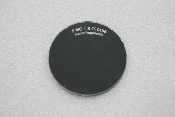 Filterglas, splitterfrei, Ø 50 mm, 1 Stück