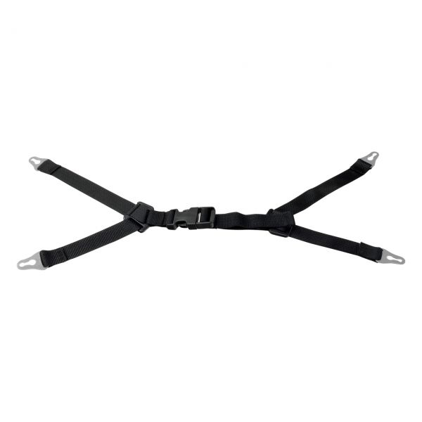 Kinnriemen für Baumeisterhelm, Gurtband 4-Punkt mit Steckschloss