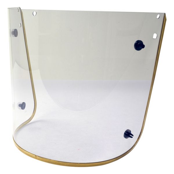 Ersatzscheibe für 420100, klar, mit Messingrahmen und 4 Pins