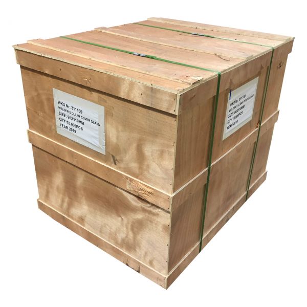 Vorsatzglas, Mineralglas, 90 x 110 mm, klar, 2 mm, 1 Palette á 18.000 Stück