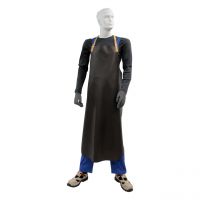 Schweißerschürze, Vollleder, braun, schwere/feste Ausführung, Größe 80 x 100 cm