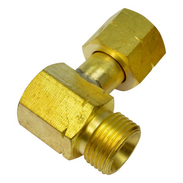 Winkelstück 90°, G3/8" LH Überwurfmutter x G3/8" LH Außengewinde