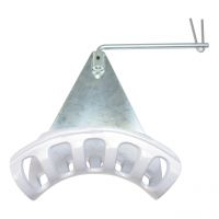 Schlauchwandhalter aus Aluguss, 250 x 100 mm (BxT)