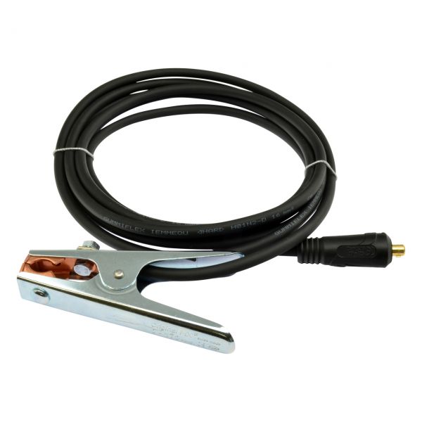 Massekabel Neopren (H01N2-D) mit FIX Klemme 160 A, 16 mm², Dorn 9 mm