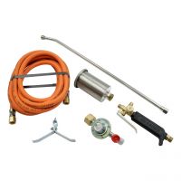 Propan-Anwärmset mit 5m Schlauch, Regler mit Sicherung, Griff, Rohr und Topf