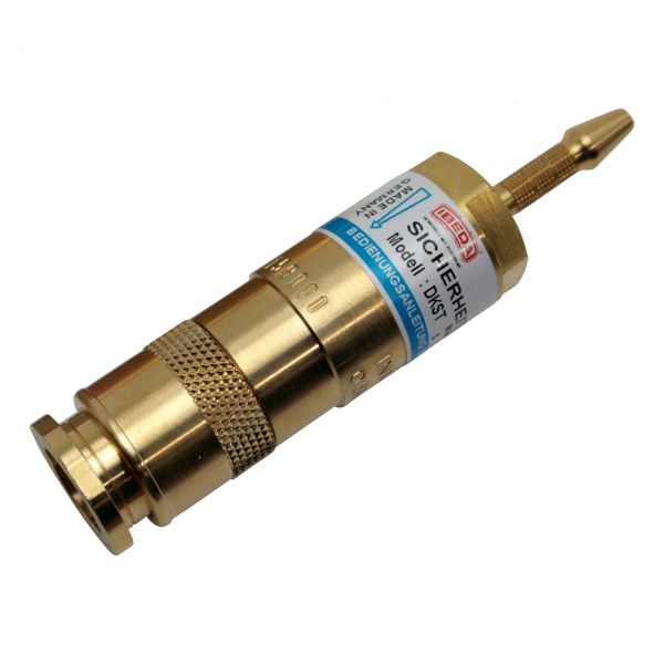 Sicherheitseinrichtung brennerseitig, D-Serie (EN 561), Sauerstoff, Tülle 6 mm