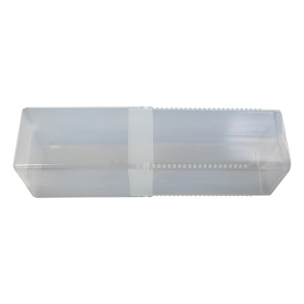 Quadropack Schiebebox für Brillen, transparent, 55 x 55 x 120 - 200 mm