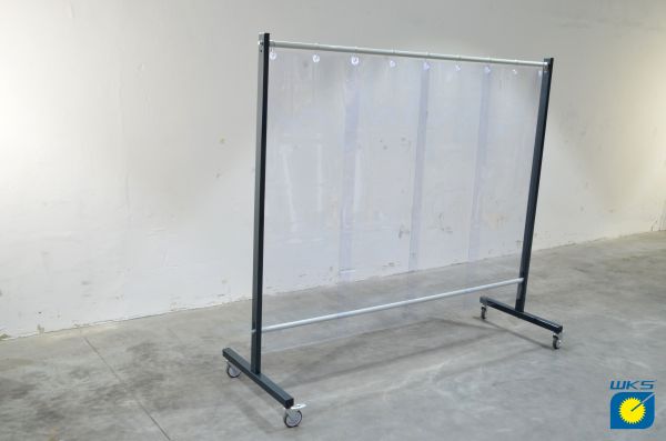 SST7 Schutzwand 2,0 x 2,15 m, mit PVC-Lamellen 570 x 1 x 1600 mm, klar