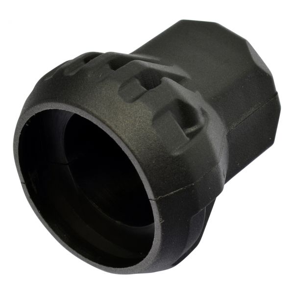 Isoliermuttergehäuse aus Kunststoff, schwarz SW 24, für 1/4" Mutter (SW 17)