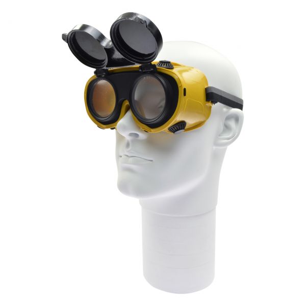 Schweißerbrille mit Klapprahmen, Gläser Ø 50 mm