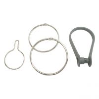 Einhängering mit Nase, vernickelt, Ø 35 mm