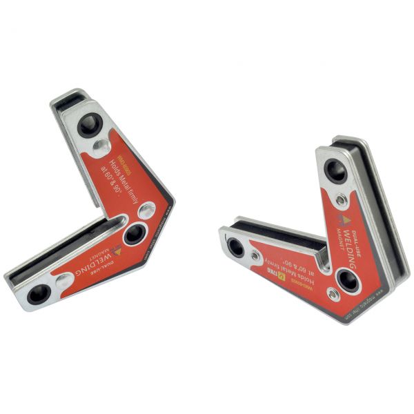 Winkelfixierer, 2er Pack, 60/90°, 100x73x12 mm, Haftkraft ca. 17 kg