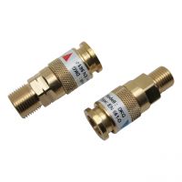 Schnellkupplung Brenner, D-Serie Kupplung (EN561), Sauerstoff, 1/4" RH