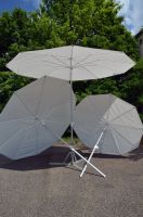 Arbeitsschirm PERFEKT mit PVC-Bespannung, weiß, Alugestell/ Stahlstreben, Ø 2,0m