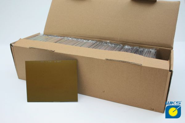 WKS Schutzglas, 90 x 110 mm, goldverspiegelt