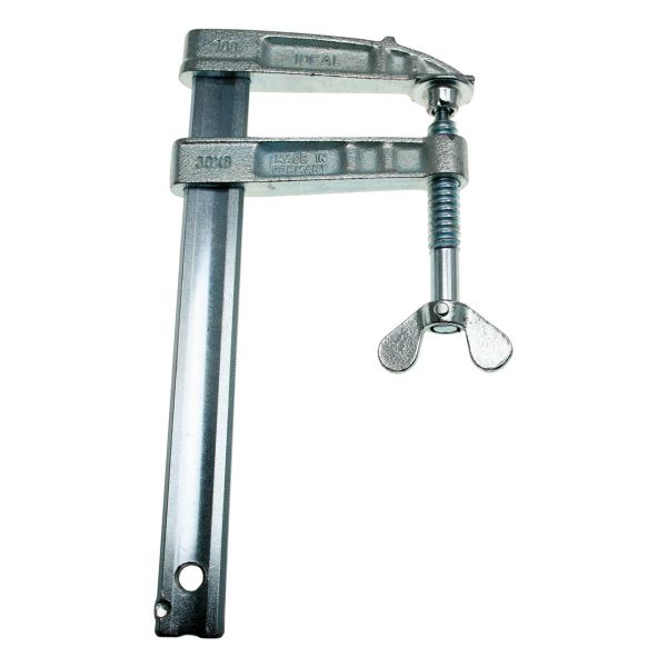 Pol-Zwinge mit Flügelschraube, 600 A, 100 x 200 mm, Ø 10,5 mm, Made in Germany